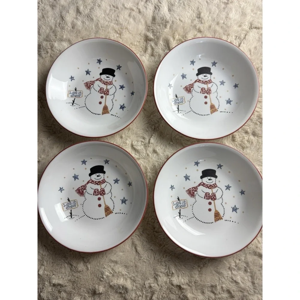 Corelle FROSTY‎ MORN Snowmen 20-oz PASTA BOWL Soup Christmas Winter Snowman
